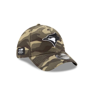 Green Toronto Blue Jays Hat - New Era MLB Armed Forces Weekend 39THIRTY Stretch Fit Caps USA1907843